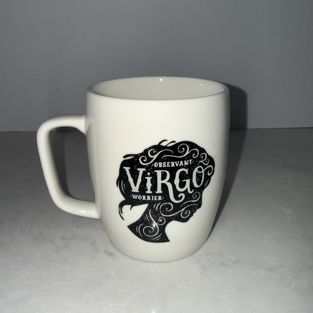 Threshold Virgo Zodiac Silhouette Mug Observant Worrier